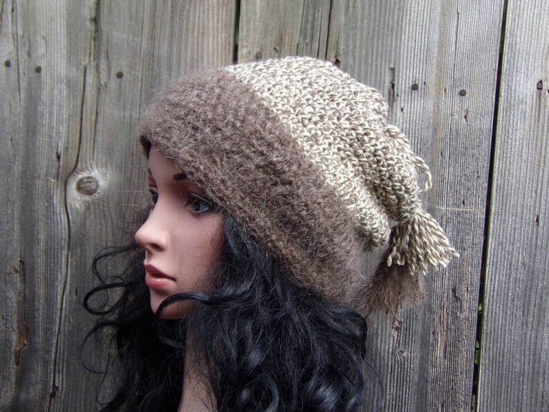 Oversized Slouch Hat Chunky Knit Hat Knit Beanie Grunge Beanie Slouch Beanie Hat Wool /& Mohair Slouchy Women Hat Oversized Beanie