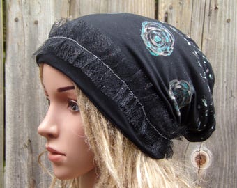 Gorro despojado, chapéu de quimioterapia, chapéu de quimioterapia, envoltórios de cabeça modernos, gorros modernos para perda de cabelo, paciência de câncer, cobertura de cabeça, gorro de quimioterapia de câncer