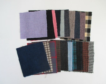 20 Wool 5" Squares for Crafting Charm Pack