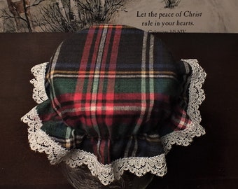 Black Plaid Elastic Mason Jar Bonnets ... Jam Jar Lid Covers