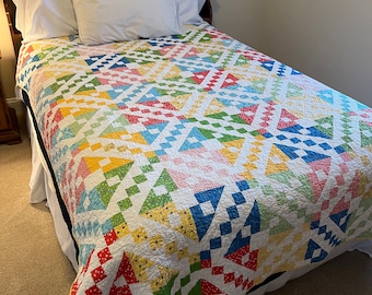 Criss Cross Apfelmus Quilt - PDF Anleitung zum sofortigen Download