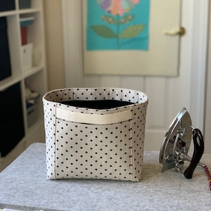Canvas Project Bag with pockets and Handle