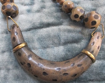 Collar estilo Tribal Vintage, estilo gargantilla retro, boho, estilo hippie, collar de playa de verano