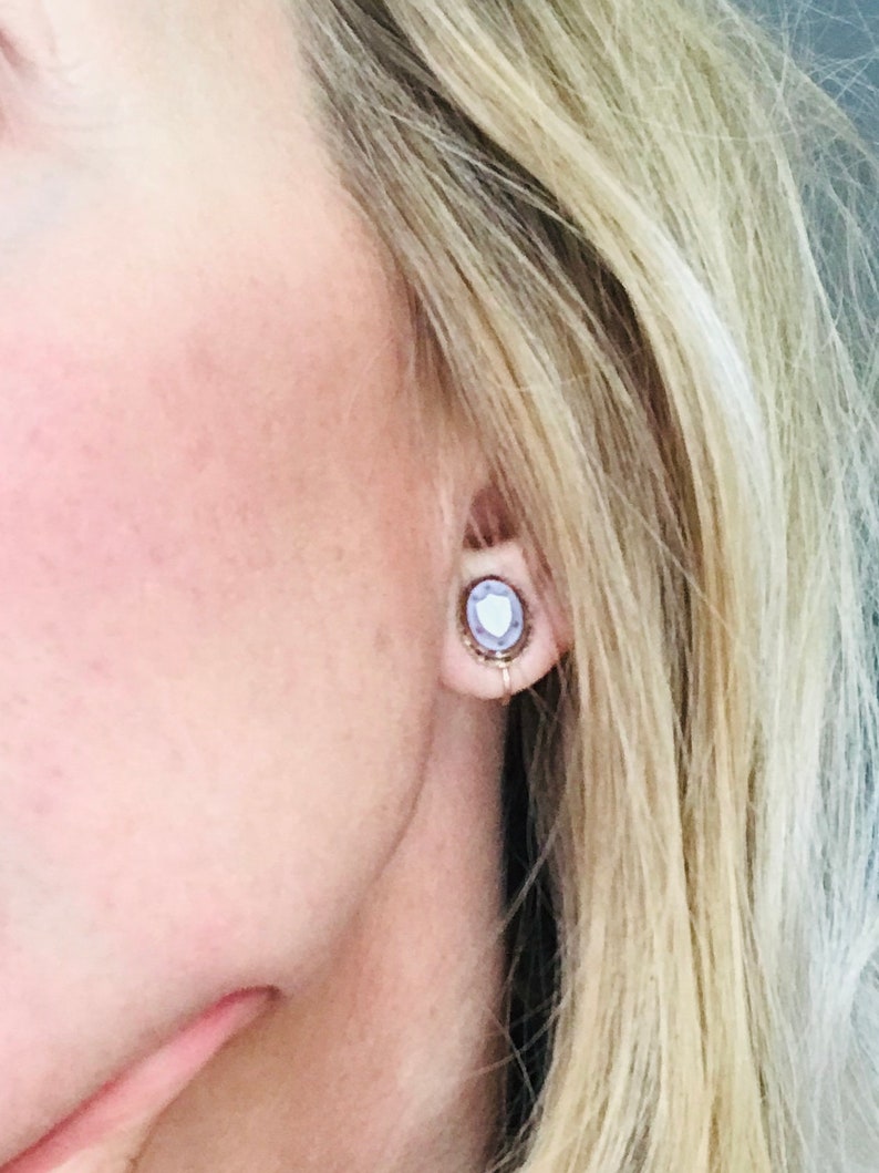 Antique earrings studs. 10kt gold cameo earrings Victorian earrings Antique jewelry earrings Vintage jewelry earrings