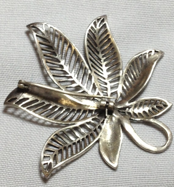 Vintage Sterling Silver Brooch - Sterling Silver … - image 2