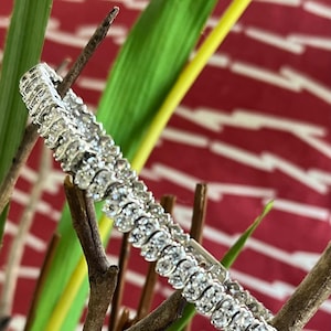 Tennis Bracelet, 925 Sterling Silver Round Cut CZ Cubic Zirconia Tennis Bracelet