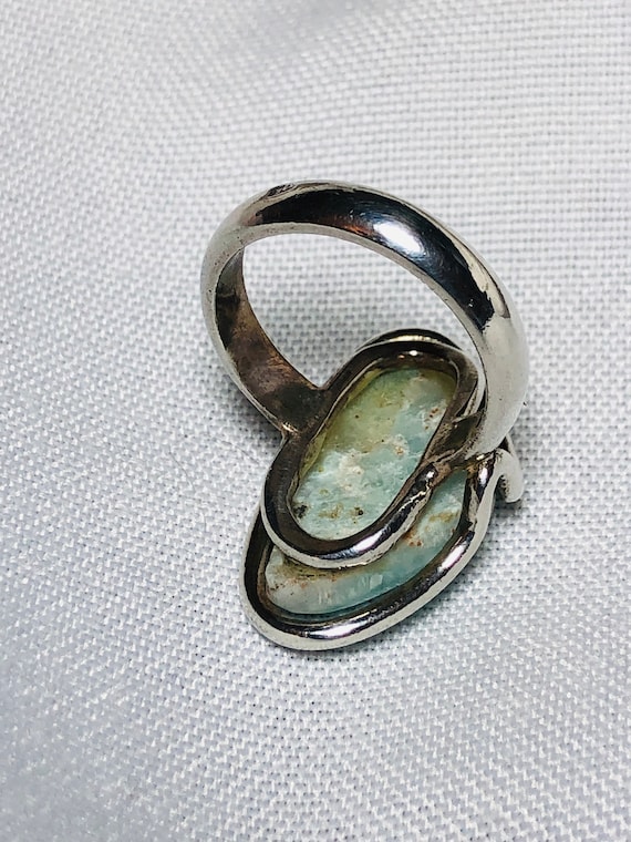 Larimar Ring - Silver Larimar Ring - Larimar Cock… - image 6