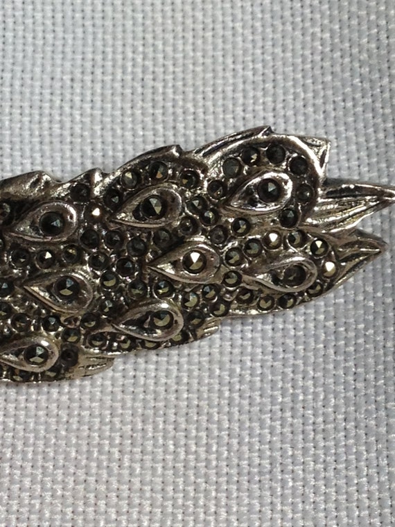 Brooch - Vintage Sterling Silver Brooch - image 3