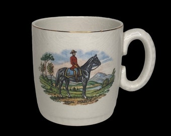 Royal Canadian Mounted Police Mug Lord Nelson Ware England Mountie Horse Cup