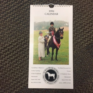 1994 Welsh Pony And Cob POSTKARTEN Kalender aus WALES 12 Verschiedene Namenskarten UK