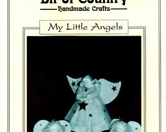5 & 7" Small Angel Dolls Uncut Pattern Bit of Country 7" Air Freshener Doll Small Handmade Doll Easy Sewing Pattern Christmas Decoration