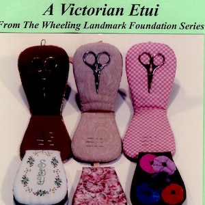 Pincushion & Scissor Keeper Uncut PATTERN Victorian Etui Magic Mouse Creation Notions Organizer Needlecase Pin Poppet Historical Sewing Case
