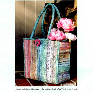 Structured Batik Bag Uncut PATTERN Cloth Gift Bag Pattern Large Fabric Bag Bali Squared Fabric Covered Clothesline Craft Cotton Tote Pattern