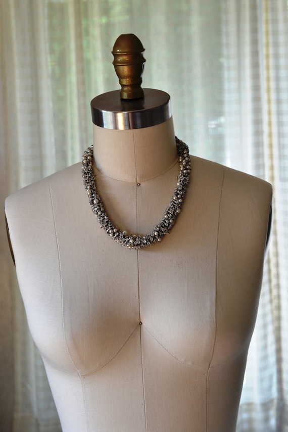 80s Kenneth Jay Lane Statement Necklace KJL Coutu… - image 3