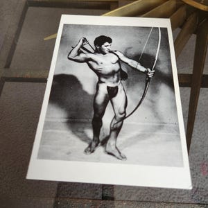 Vintage Beefcake carte postale Adonis Valentine culturistes masculins pose athlétique Taschen Photo d'intérêt gay/photographie gay/photographie physique