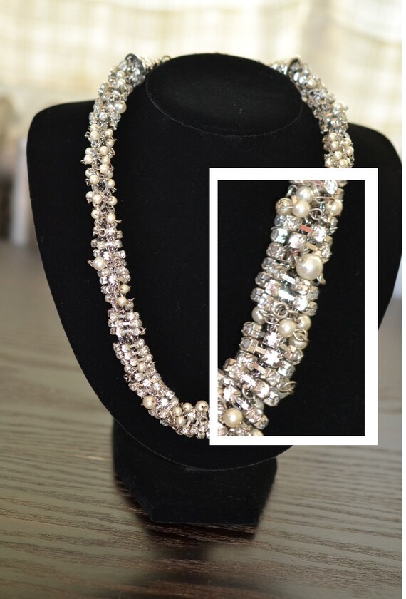 80s Kenneth Jay Lane Statement Necklace KJL Coutu… - image 1