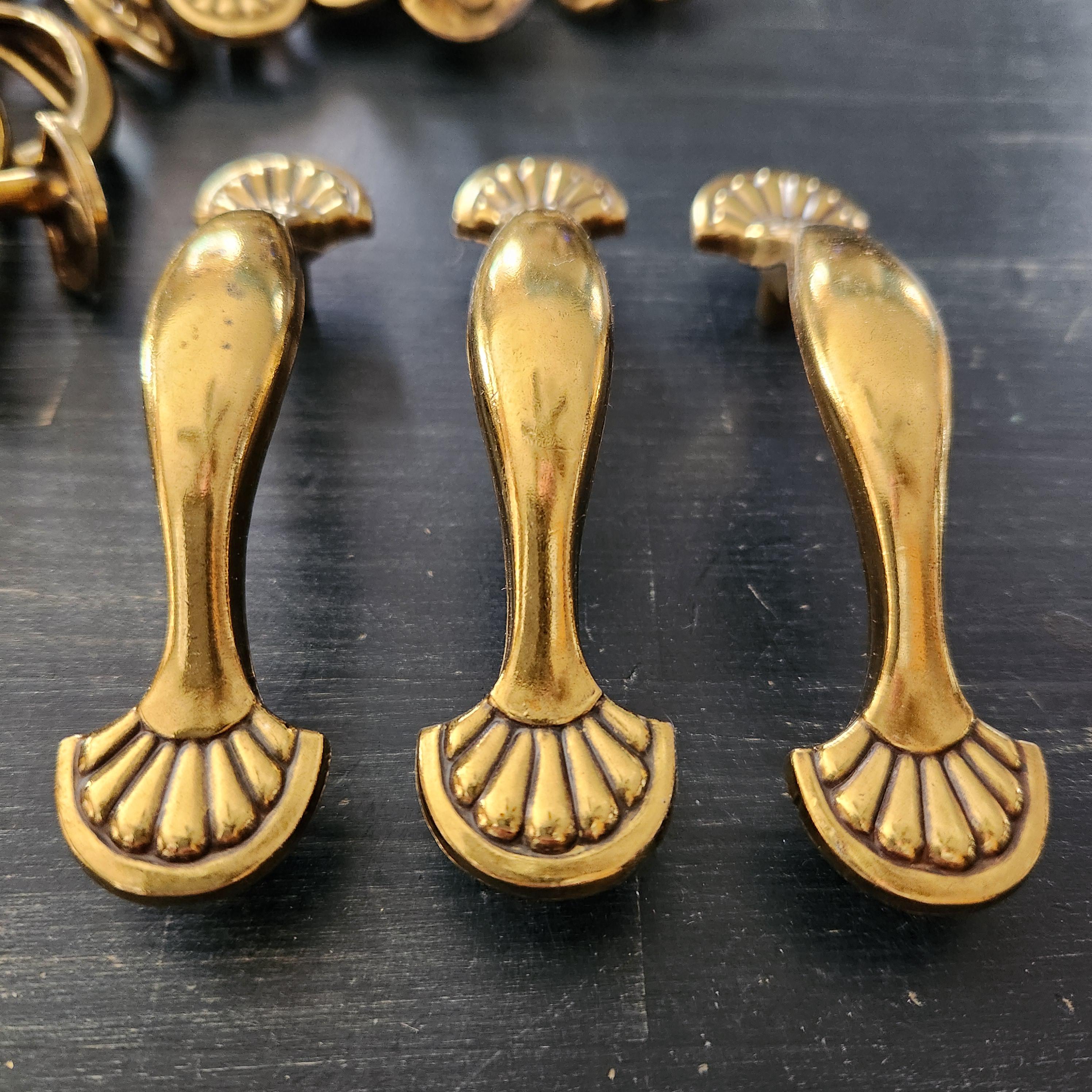 slim fit dress slacks Goldenwarm Cabinet Handles Brushed Brass Dresser Knobs Drawer Pull Handles