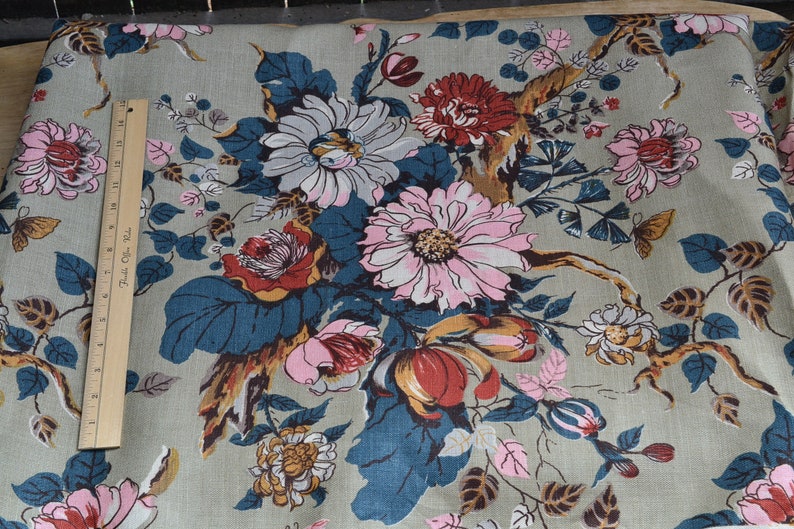 Large Print Drapery Fabric