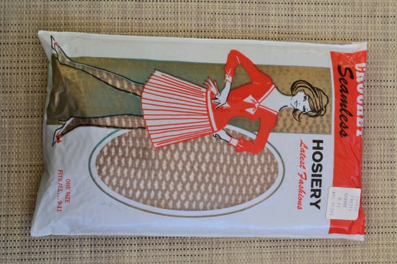 60s Mod Garter Fishnets Crochet Stockings NOS (1)… - image 7