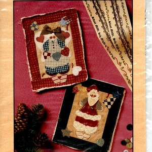 Santa Applique Quilt Block Uncut Pattern by Cheri I Believe In Holly Dimensional Christmas Wall Hanging 6251 Quilting Pattern Packet Fusible