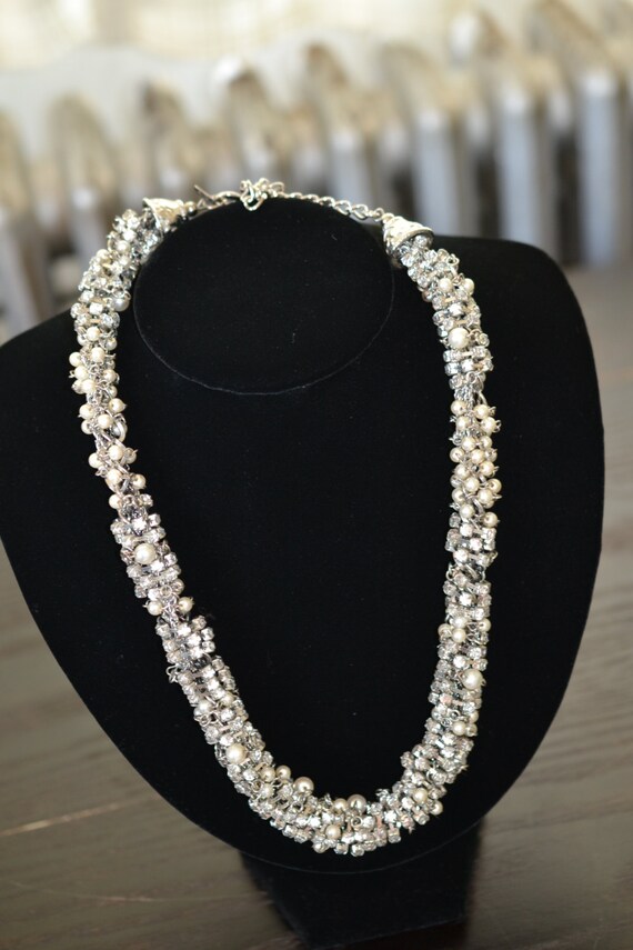 80s Kenneth Jay Lane Statement Necklace KJL Coutu… - image 2
