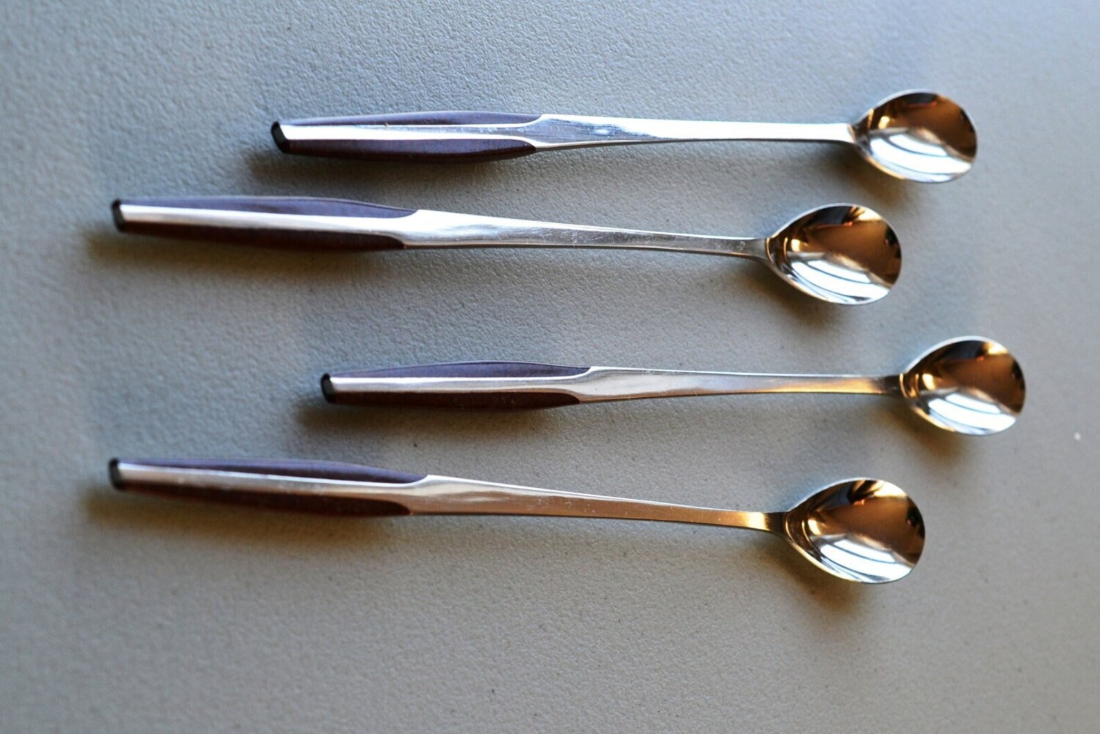 60s Danish Modern Iced Tea Spoons Set of 4 MCM Eldan ELD2 Etsy