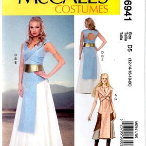 McCall&#39;s M6941 Uncut PATTERN Sz D5 12-20 12 14 16 18 20 Plus Size Tabard Skirt Belt Women&#39;s Fantasy Costume Cosplay Sleeveless Surcoat