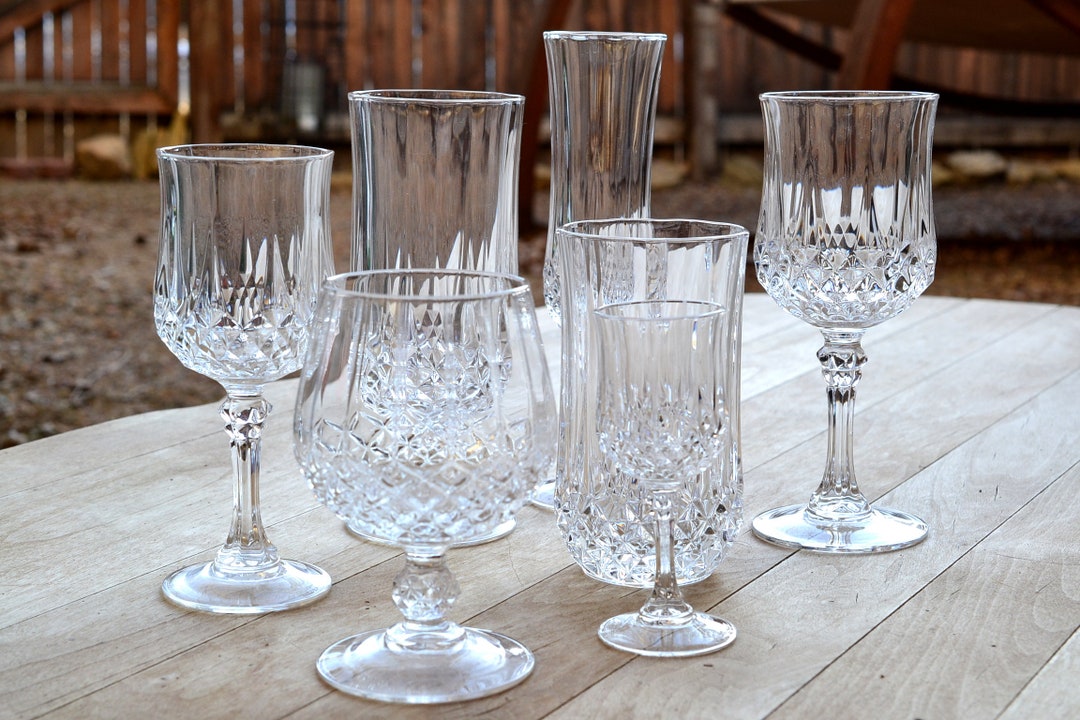 Set of 12 Cristal D'Arques-Durand Longchamp Stemmed Water Goblets -  household items - by owner - housewares sale 