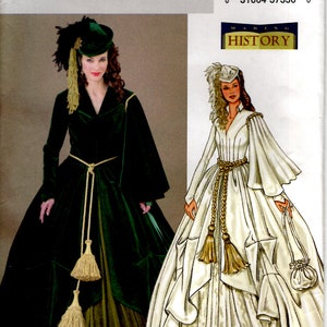 2003 Butterick 4051 Uncut PATTERN Plus Size Women&#39;s Clothing Southern Lady Belle Long Dress Historical Victorian Costume Sz 12 14 16