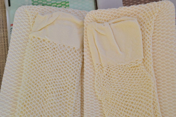 60s Mod Garter Fishnets Crochet Stockings NOS (1)… - image 5