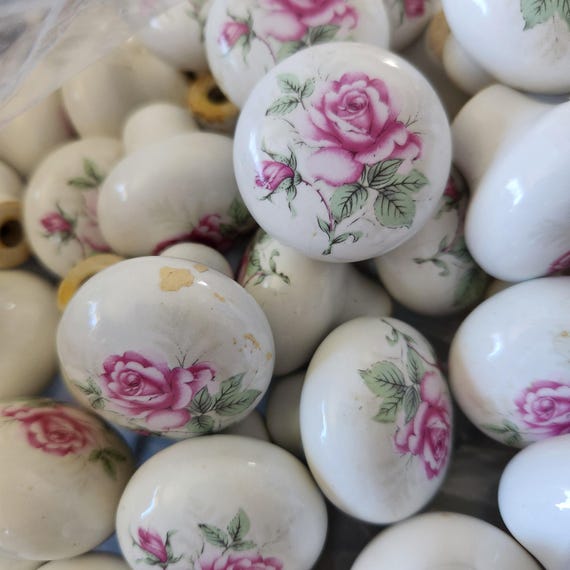 fitted lace wedding dress Victorian Rose Cabinet Knobs  Vintage French Floral Drawer Pulls   Handcrafted 360