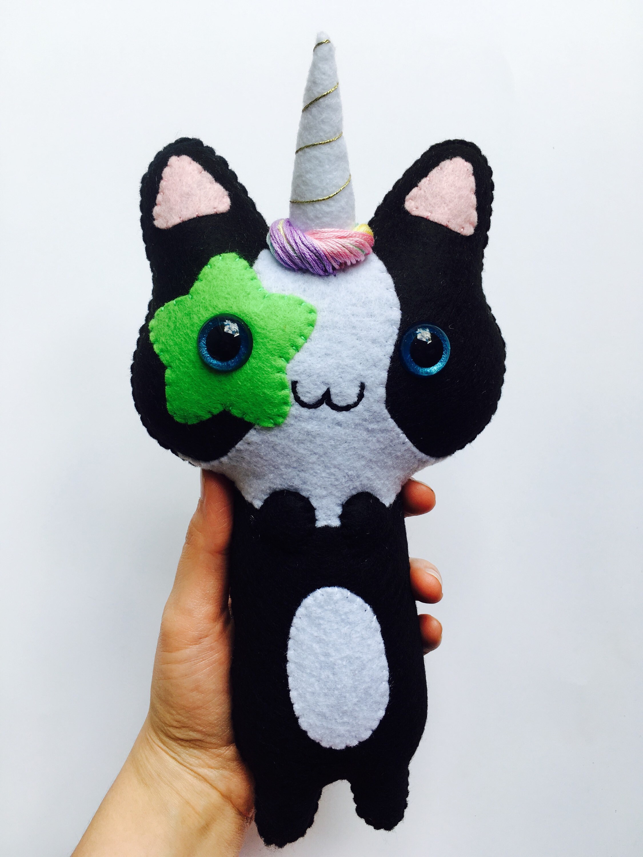 Unicorn Plushie Unicorn Cat Plush Caticorn Custom Unicorn Etsy