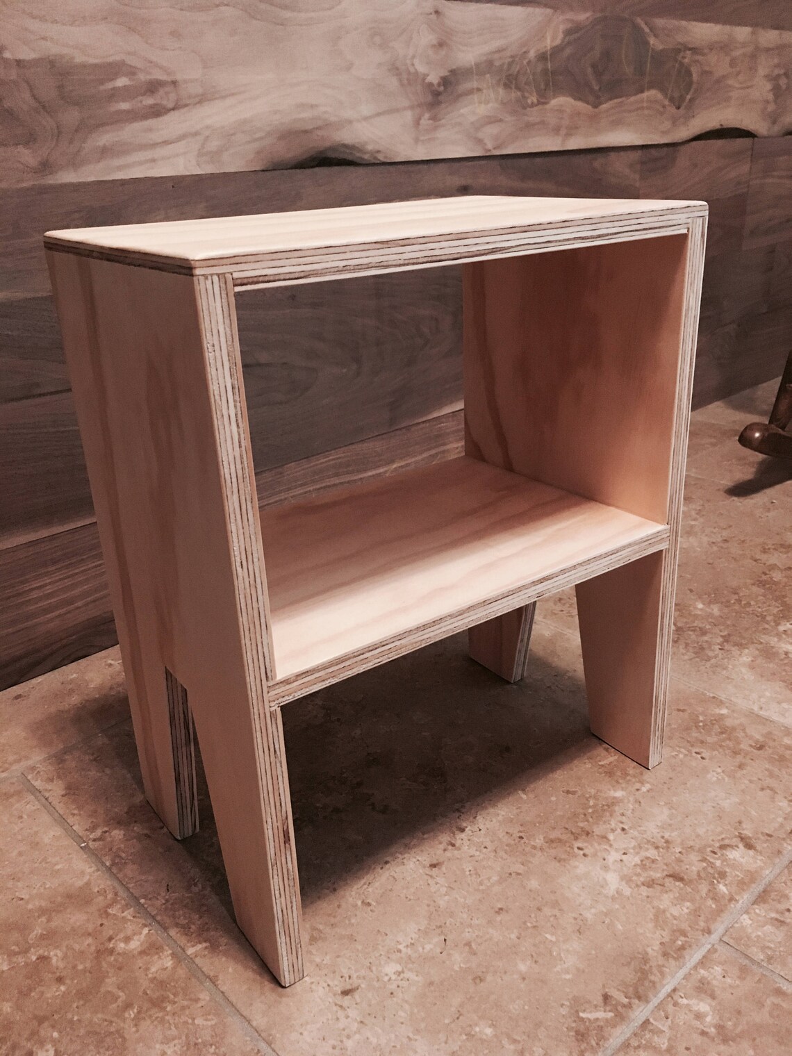 Modern Plywood Toddler Night Stand Table Book Shelf Etsy