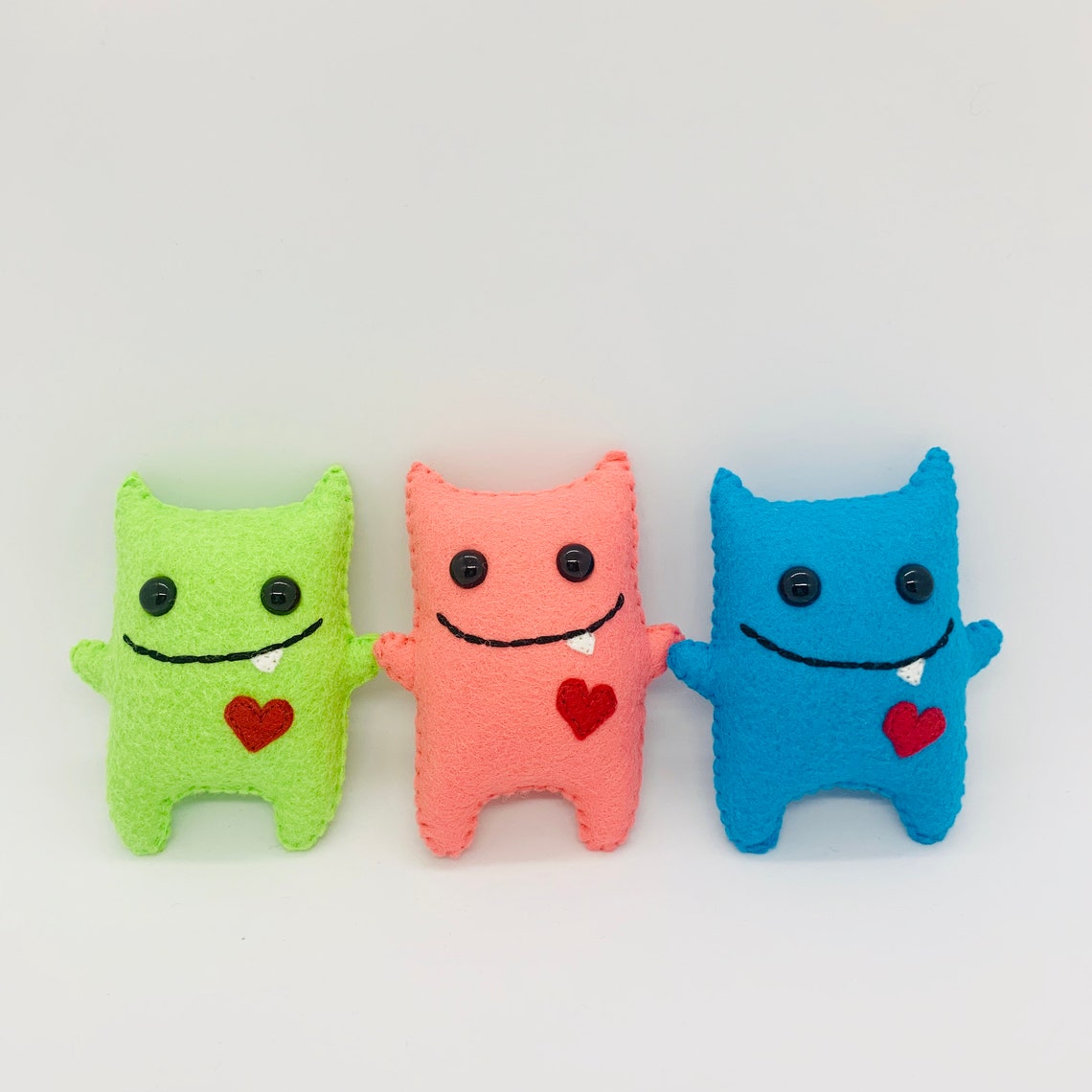 Halloween gift basket stuffer love monster plush felt Etsy