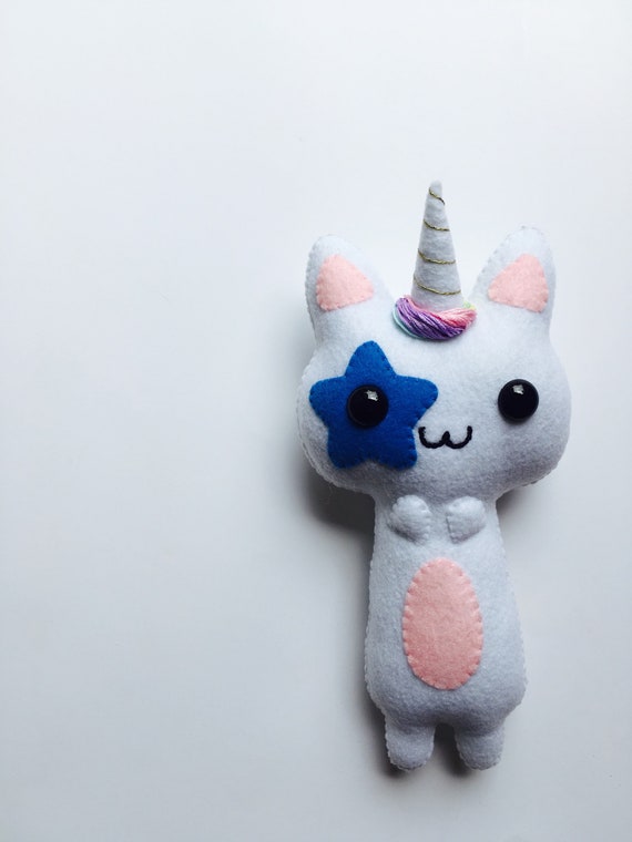 cat unicorn plush