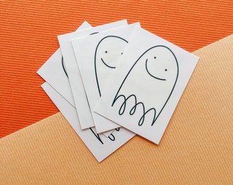 ghost temporary tattoos, halloween tattoos, cute ghost tattoos for kids, childrens halloween costume fake tattoos for spooky season 5