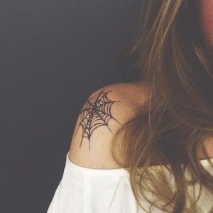 costume temporary tattoo spiderweb halloween tattoos  fake tattoos sheet of creepy spooky spiders bones spider web tattoos for kids 1