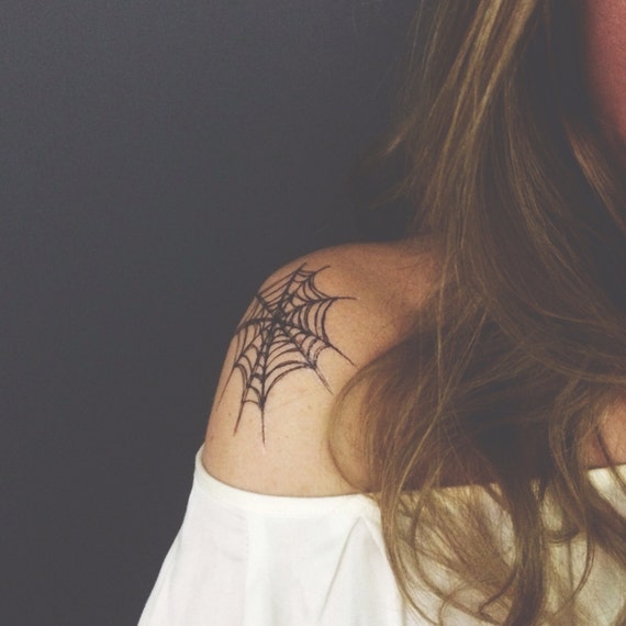 costume temporary tattoo spiderweb halloween tattoos  fake tattoos sheet of creepy spooky spiders bones spider web tattoos for kids 1