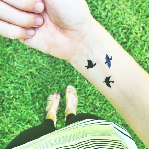 Tiny Bird Tattoos For Mom Mother S Day Gift For Her Etsy tiny bird tattoos for mom mother s day gift for her flying birds temporary tattoo best friend gift fake tattoos small sparrow tattoo 2