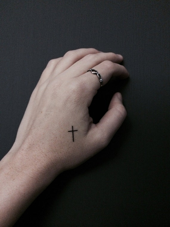 Cross Tattoos, Christian Cross Temporary Tattoos, Mother's Day Gift, Fake  Tattoos, Religious Tattoos, Easter Cross Tattoo, Simple Tattoo 2 - Etsy