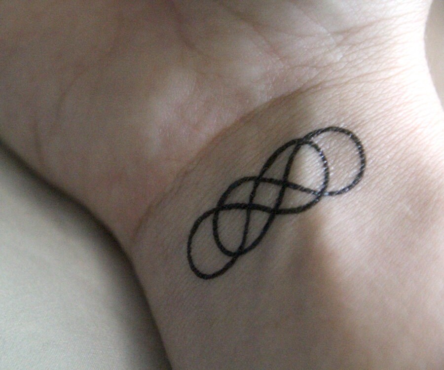 Doppelte Unendlichkeit Temporare Tattoos Muttertagsgeschenk Etsy