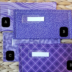 1 Full Sized Cloth Envelope with Plastic Sleeve
