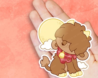Fang the Werewolf Cow - Cute Kawaii Vinyl Sticker | Laptop Sticker | Waterproof Sticker Decal | Gift