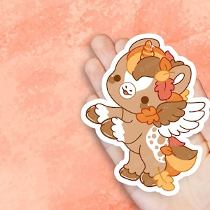 Fall Unicorn - Cute Kawaii Vinyl Sticker | Laptop Sticker |  Water bottle Sticker | Waterproof Sticker Decal | Gift