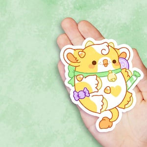 Sugar the Candy Cow - Cute Kawaii Vinyl Sticker | Laptop Sticker |  Water bottle Sticker | Waterproof Sticker Decal | Gift