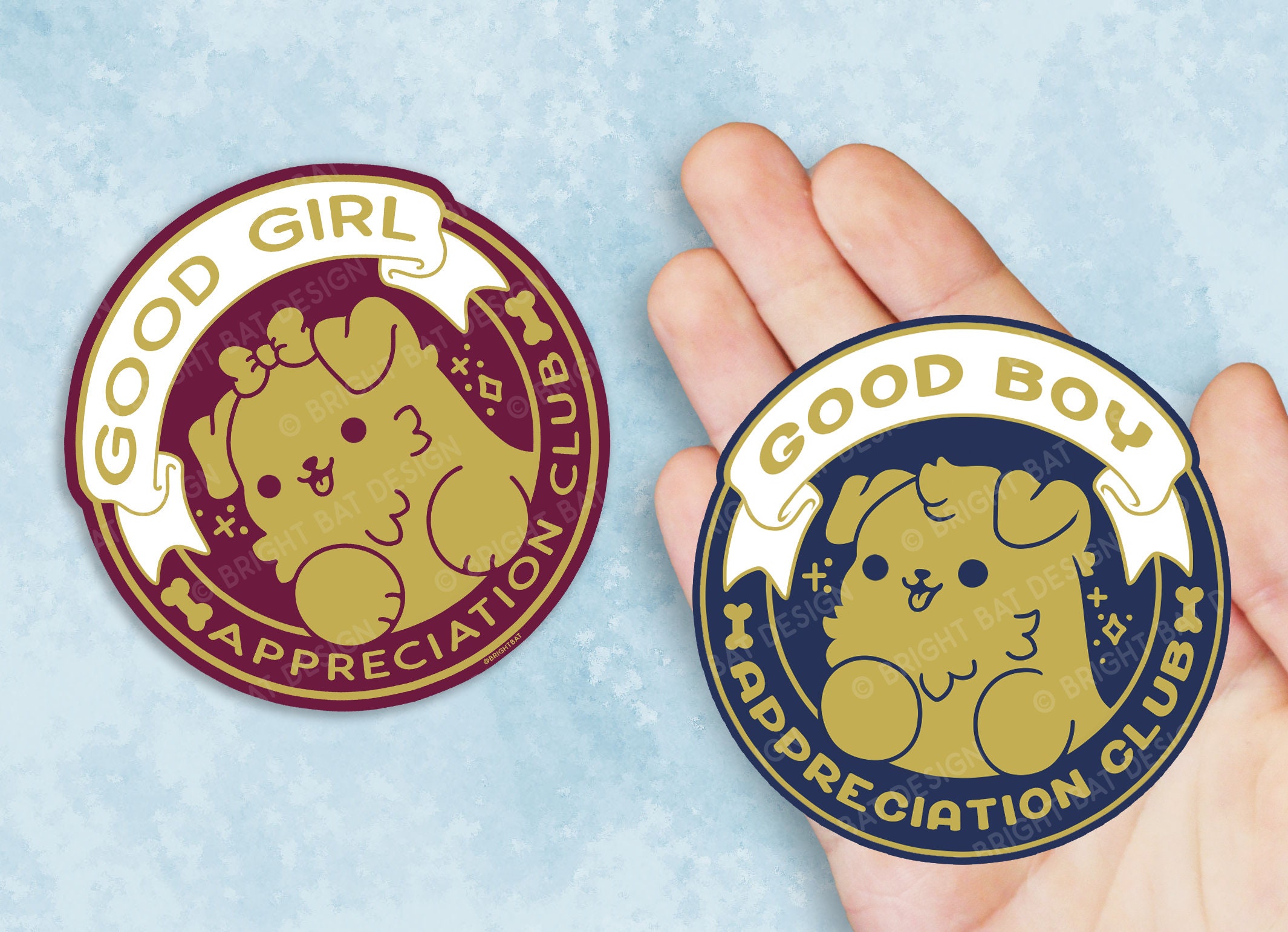Kawaii Good Boy / Girl Appreciation Club Dog Vinyl Sticker