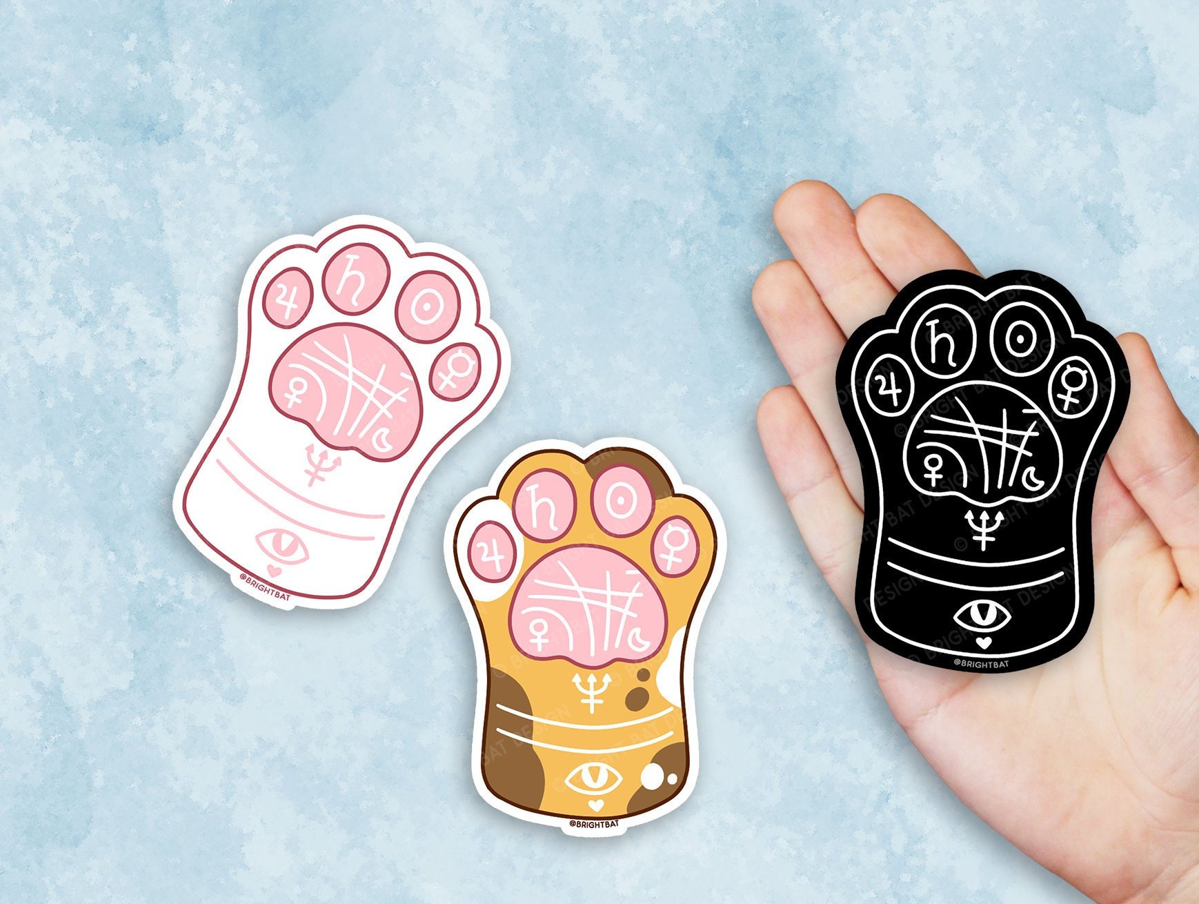 Paper & Party Supplies Cat Paw Cat Paw Kawaii Sticker Cute Sticker
