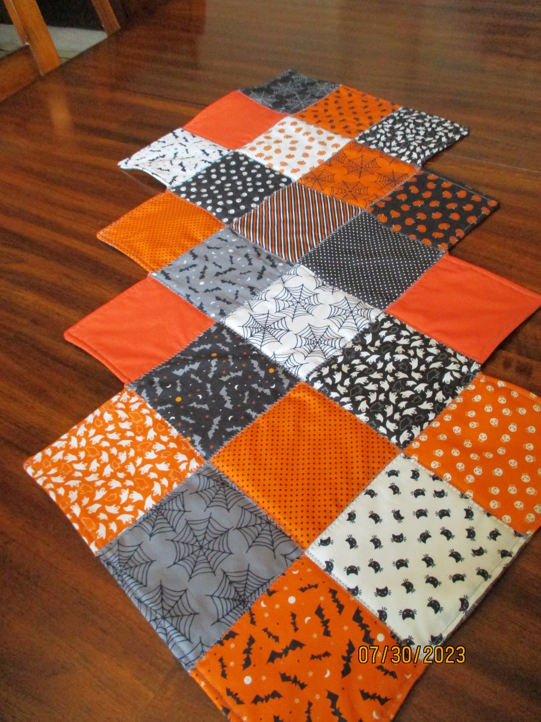Festive Reversible Quilted Table Runner 35" Long X 18" Wide for Fall ...