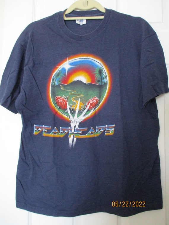 Vintage 1980s Grateful Dead Concert T-shirt, Vibrant Graphics XL