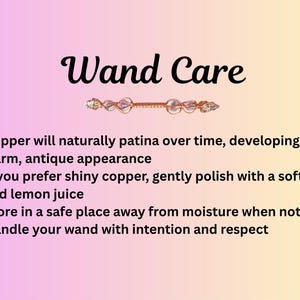 Fluorite Crystal Copper Wand Spiritual Growth Intuition Healing Tool Third Eye Meditation Practitioner Gift image 11
